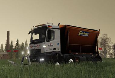 Mercedes Arocs winter service + snowfall v2.0