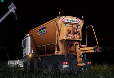 Mercedes Arocs winter service + snowfall v2.0