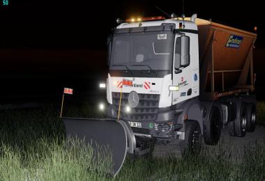Mercedes Arocs winter service + snowfall v2.0