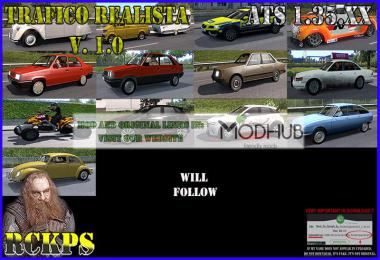 Realistic traffic v1.0 for ATS 1.35 by Rockeropasiempre