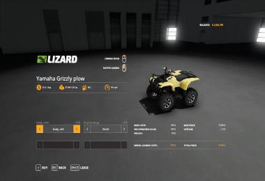 Yamaha Grizzly snow plow 1.0