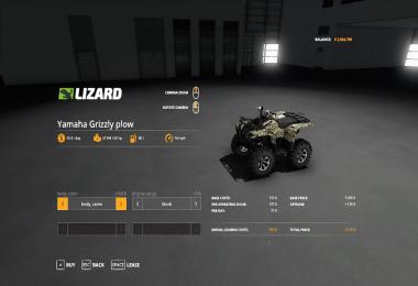 Yamaha Grizzly snow plow 1.0