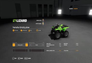 Yamaha Grizzly snow plow 1.0