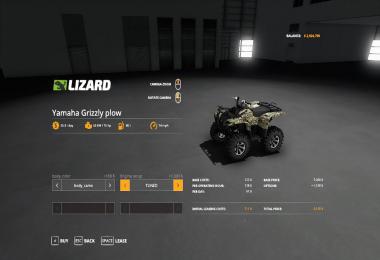 Yamaha Grizzly snow plow 1.0