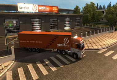 Wolf Repaintable Truck and owned Trailers Skin v1.8