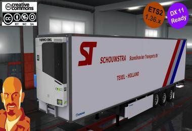KRONE SCHOUWSTRA TRAILERS ETS2 DX11 1.36.x