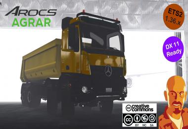 MERCEDES BENZ AROCS AGRAR ETS2 DX11 1.36