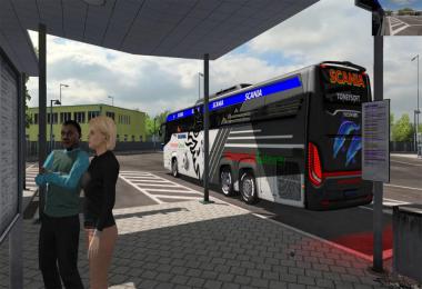 Scania black and White Skin official Review 1.34+