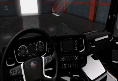 Scania S & R 2016 Black - White Interior 1.36.x