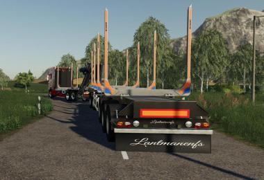 SCANIA WOODTRUCK AND TRAILER v1.2