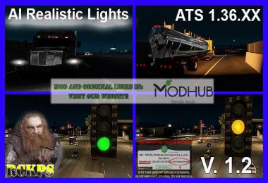 AI Realistic lights v1.2 for ATS 1.36.x