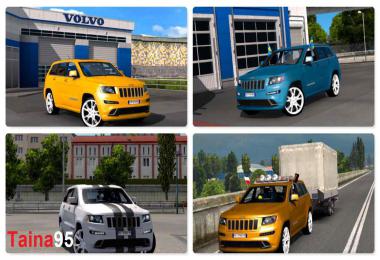 JEEP GRAND CHEROKEE SRT8 + trailer v1.6