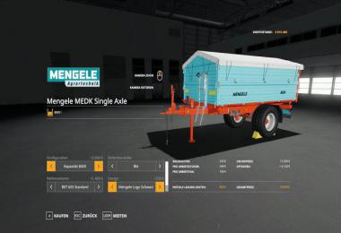 Mengele MEDK Single Axle v1.1.0.5