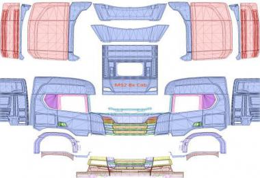 Scania S 8x4 (Heavy) Skin Template HQ (4096x4096) 1.36.x