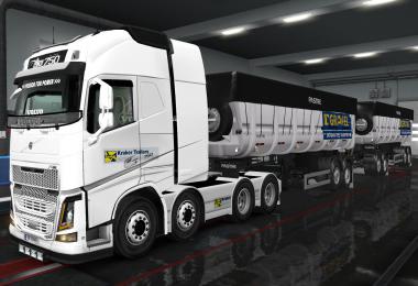 SKIN VOLVO FH16 2012 KRAKER TRAILERS 1.36