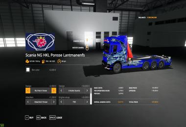 Scania NG  HKL and crane v1.0