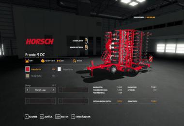 Horsch Pronto 9 Dc Hotfix v1.0