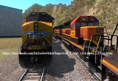 Improved Trains v3.4 alpha for ATS 1.37 open beta