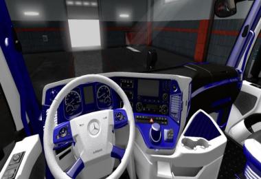 Mercedes Actros 2014 Blue - White Interior 1.36.x