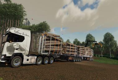 WOOD TRAILER ROADTRAIN v1.5
