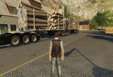 WOOD TRAILER ROADTRAIN v1.5