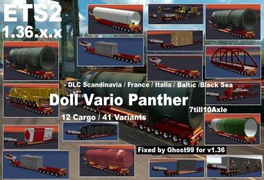 Doll Vario Panther 7-10 Axle for ETS2 v1.36