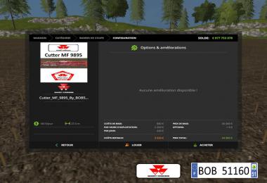 FS17 Pack MF 9895 By BOB51160 v1.0