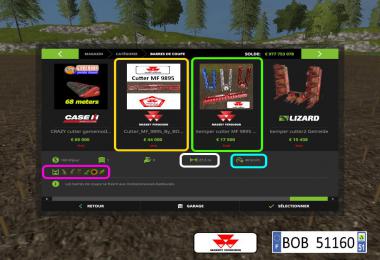 FS17 Pack MF 9895 By BOB51160 v1.0