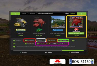 FS17 Pack MF 9895 By BOB51160 v1.0