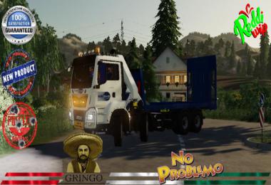 Man Plateau Grue Auxiliaire Bleu Blanc v2.0