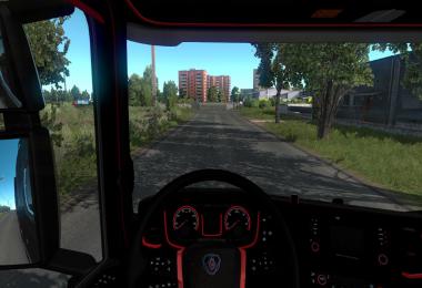 Black and Red Interior for Scania 1.37