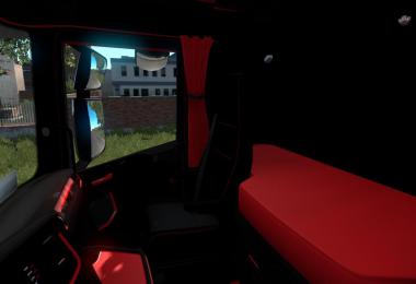 Black and Red Interior for Scania 1.37