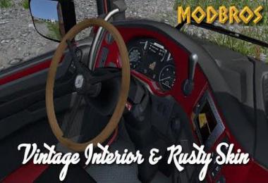 Daf Euro 6 Vintage Interior and Rusty Skin v1.0