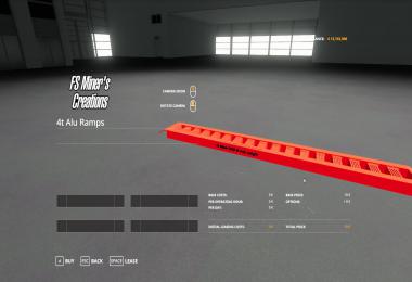 Dynamic Aluminium 4t Loading Ramps With Attacher v1.0