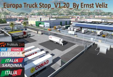 Europa Truck Stops V1.20 By Ernst Veliz
