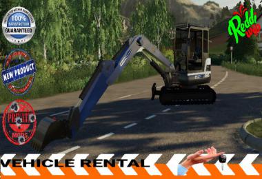 MINI EXCAVATOR BLEU BLANC v1.5