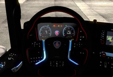 Red & Dark Interior for Scania S/R v1.0