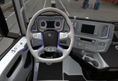 SCANIA S 2016 Interior White with Blue v1.0
