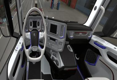 SCANIA S 2016 Interior White with Blue v1.0