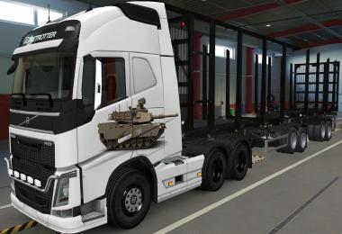 Skin Volvo Fh16 2012 By Pendragon Tank M1 Abrams 1.37