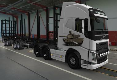 Skin Volvo Fh16 2012 By Pendragon Tank M1 Abrams 1.37
