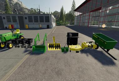 John Deere 332 Lawn Tractor with Lawn Mower and Garden v2.0
