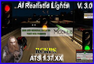 AI Realistic lights v3.0 For ATS 1.37.x