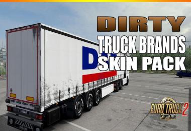 Dirty Truck Brands Skin Pack For Scs Tautliner v1.1