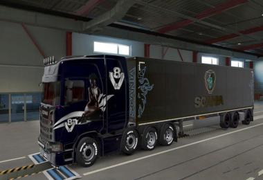 Extremely High Quality Combo Scania S + Trailers v1.0