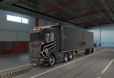 Extremely High Quality Combo Scania S + Trailers v1.0