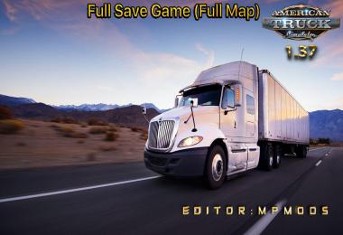 Full Save Game ATS Full Map MpMods 1.37