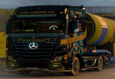 Mercedes Actros MP4 Dyce Carriers skin v1.0