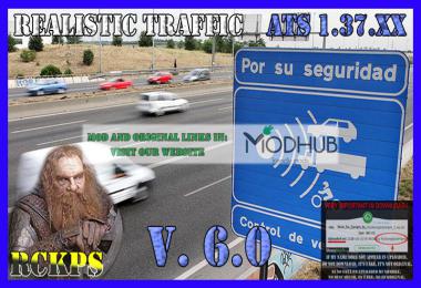 Realistic traffic v6.0 For American Truck Simulator 1.37.x