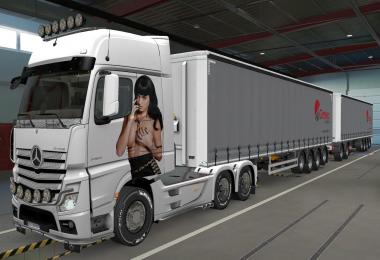 SKIN MERCEDES BENZ ACTROS MP4 KATY PERRY 1.37